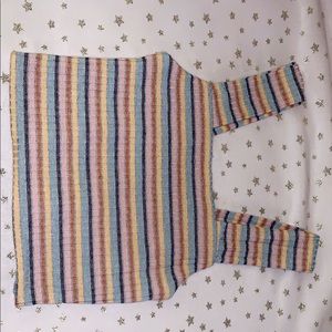 multicolored cropped tank
